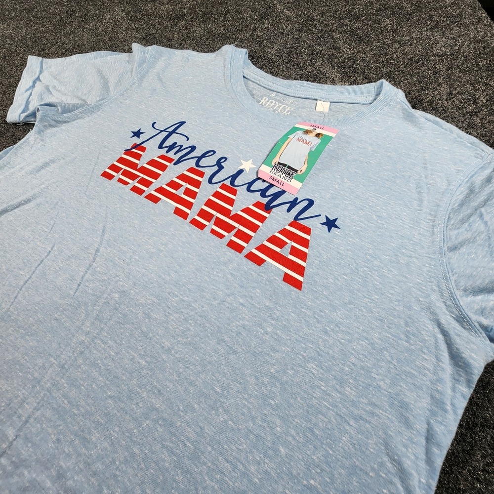 American Mama Royce Brand Women's Patriotic Americana T-Shirt Size Small USA